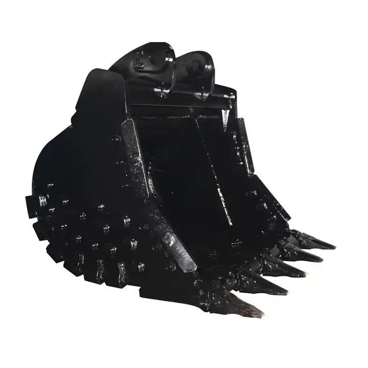 EX220 EX200 Excavator Rock Bucket Heavy Duty Skid Steer Rock Grapple Fit Liebherr R317 এক্সক্যাভেটর রক বালতি ভারী দায়িত্ব স্কিড স্টিয়ার রক গ্রিপল ফিট Liebherr R317