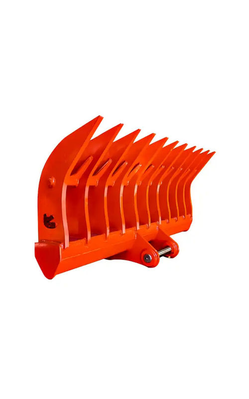10-20T Root Rake For Excavator sweeping long bulky debris left on the ground. ভূমিতে দীর্ঘ ভারী ধ্বংসাবশেষ পরিমাপ করার জন্য এক্সক্যাভেটরের জন্য রুট র্যাক