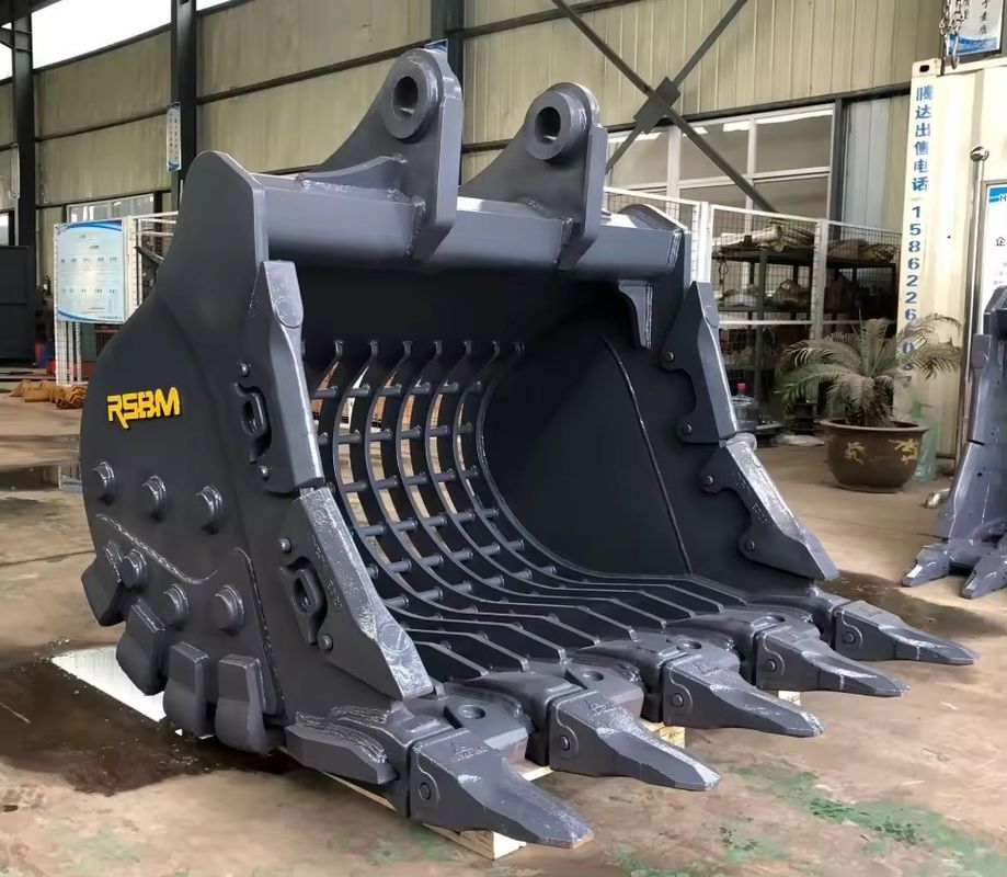 ভারী মেশিন জমি গ্রেডিং পার্টস Q355 1-80T Excavator জন্য কঙ্কাল বালতি