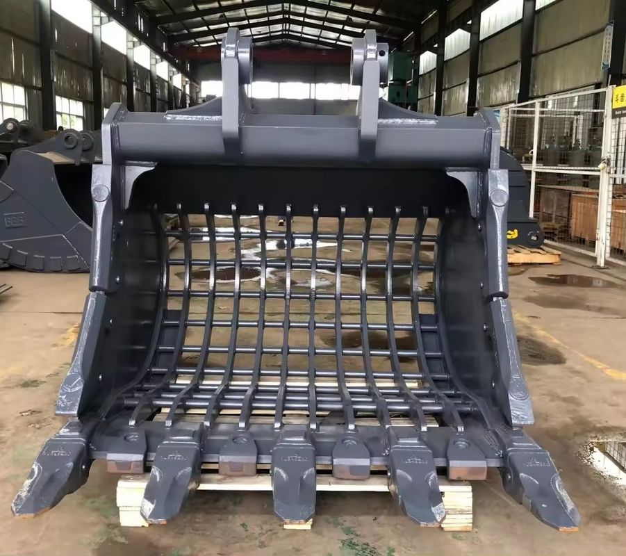ভারী মেশিন জমি গ্রেডিং পার্টস Q355 1-80T Excavator জন্য কঙ্কাল বালতি