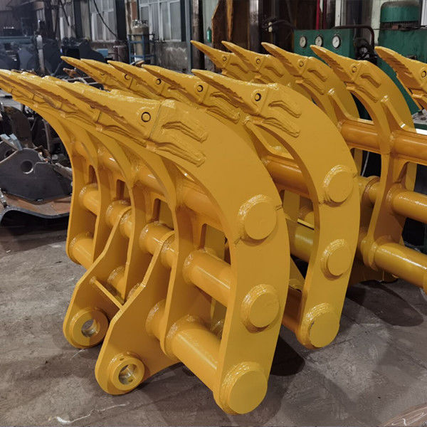 1200mm-2400mm প্রস্থ Excavator Root Rake 6-12 Root Clearing এর জন্য দাঁত